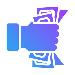 Money Corruption, Banknote, Money, Hand, Cash icon