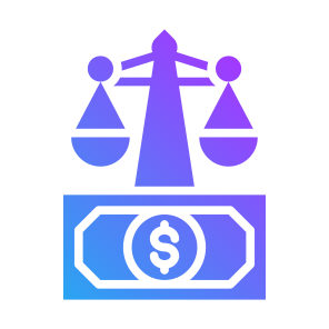 Money Court, Money, Justice, Verdict, Bribe icon