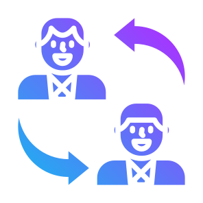 Change, People, Exchanging, Management, Employees  icon