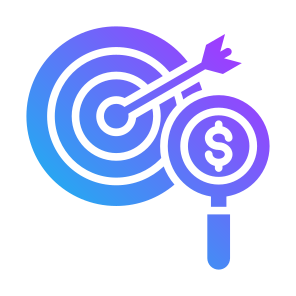 Target Market, Target, Market, Research, Focus, Goal icon