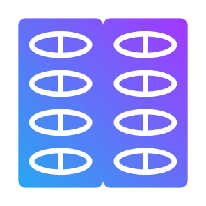 Medicine, Health, Pills, Vitamins, Blister Pack icon