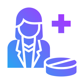 Pharmacist, Woman, Medicine, User, Professions And Jobs icon
