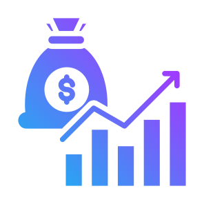 Capitalization, Market, Stocks, Investment, Financial icon