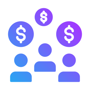 Customer, Team, Consumer, Investor, Money icon