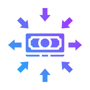 Expenses, Money, Cost, Transaction, Cash Flow icon