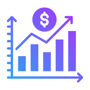 Profitable, Increase, Sales, Investment, Growth icon