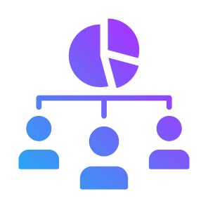Shareholder, Networking, Users, Pie Chart, Market Share icon