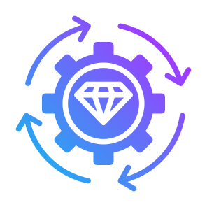 Value, Benefit, Valuable, Optimization, Diamond icon