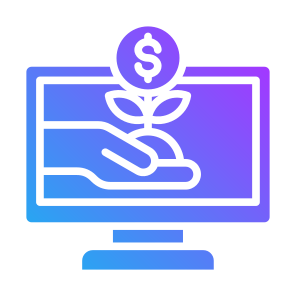 Investment, Computer, Financial, Growing, Online Investment  icon