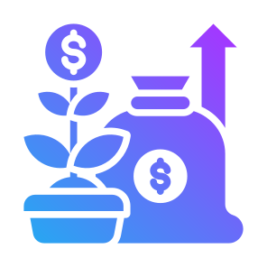 Investment, Dollar, Growing, Profit, Money  icon