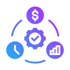 Project Management, Cost, Investment, Management, Time  icon