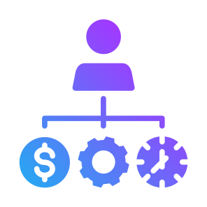 Resources, Money, Manager, Process, Time Management  icon