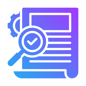Validation, Audit, Survey, Checking, Research  icon