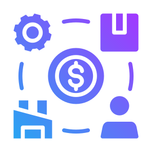 Value Chain, Management, Supply Chain, Consumer, Factory  icon