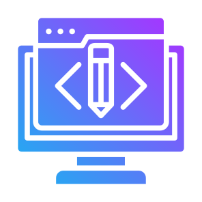 Web Designing, Computer, Programming, Coding, Editor icon
