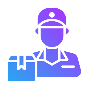 Delivery Courier, People, Cap, Package, Delivery Box, Ecommerce icon