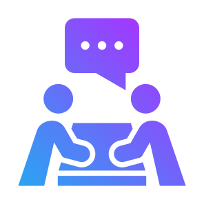 Meeting, People, Talk, Communications, Discussion icon