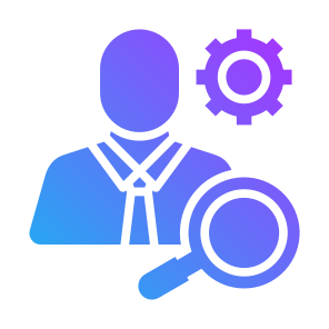 Recruitment, Magnifying Glass, Human Resources, Chosen, Search icon