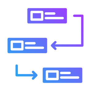 Workflow, Management, Sequence, Process, Planning icon