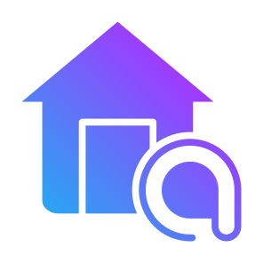 At Home, At Sign, Communications, Mail, House, Buildings, Home, Email, Interface, Internet icon