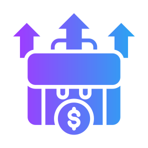 Improvement, Career, Business, Growth, Increase, Briefcase icon