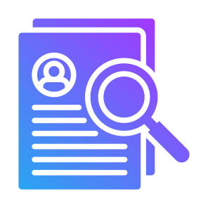 Background Check , Analysis, Employee, Curriculum Vitae, Hiring, Recruitment icon