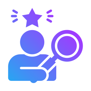 Talent Search, Talent, Hiring, Recruitment, Search, Person icon