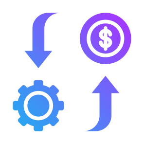Cash Flow, Flow, Cash,  Process, Cost icon