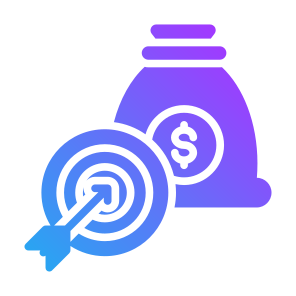 Effectiveness, Money, Target, Effective, Budget  icon