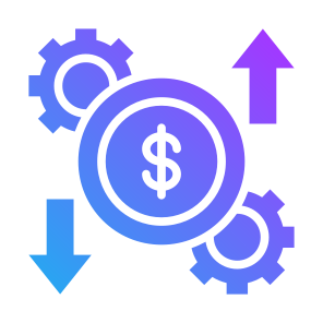 Expense, Money, Effective, Fluctuate, Efficiency icon