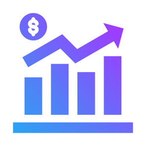 Profit Growth, Money, Statistics, Investment, Growth icon