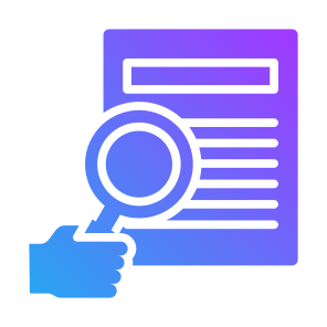 Research, Data, Report, Data Analysis, Audit icon