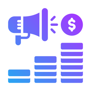 Budget, Money, Marketing, Advertising, Earning icon