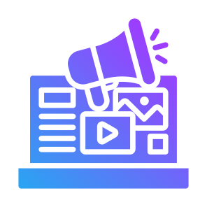 Digital Advertising, Marketing, Campaign, Video, Social Media  icon