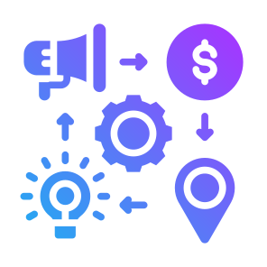 Marketing Mix, Location, Marketing, Price, Advertising icon