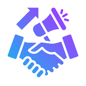 Marketing Strategy, Advertising, Relationship, Handshake, Promotion  icon