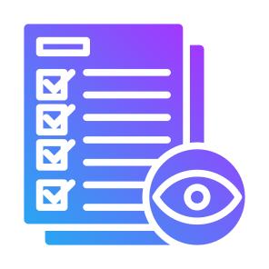 Audit, Eye, Investigation, Controlling, Checking  icon