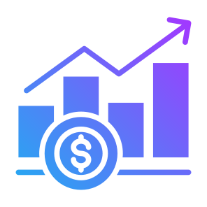 Increase, Money, Graph, Sales, Growth icon