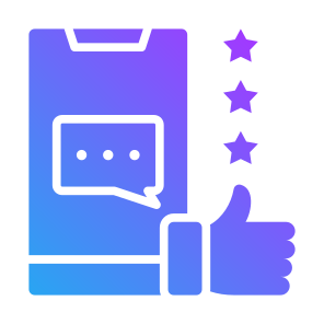 Review, Feedback, Rating, Thumb Up, Hands And Gestures  icon