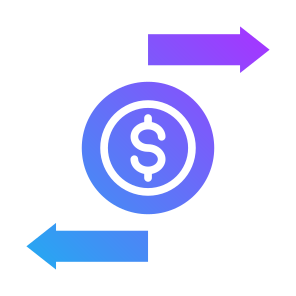 Transaction, Money, Transfer, Payment, Dollar  icon