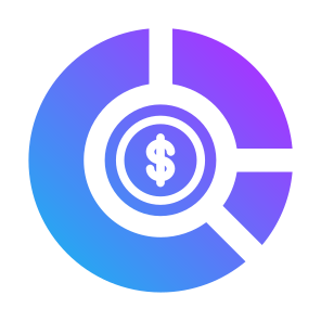 Chart, Money, Dollar, Finance, Donut Chart, Business  icon