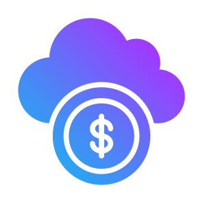 Cloud Money, Money, Cloud, Dollar, Coin, Business And Finance, Currency  icon