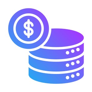 Data, Database, Money, Dollar, Server, Finance, Big Data icon