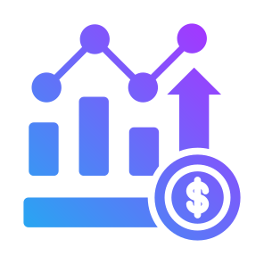 Growth, Money, Chart, Statistics, Dollar, Finance, Stock Market, Financial Profit icon