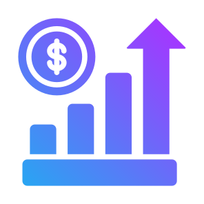 Growth, Money, Graph, Dollar, Financial, Profit  icon