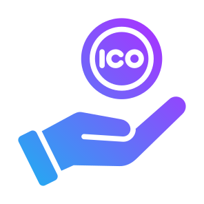 Ico, Money, Hand, Coin, Blockchain, Cryptocurrency  icon
