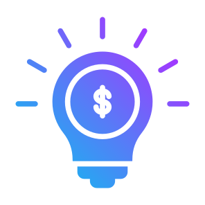 Idea, Money, Business, Light Bulb, Marketing, Dollar, Financial icon