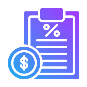 Taxation, Money, Document, Dollar, Percent, Percentage, Finance, Tax icon