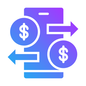 Transaction, Smartphone, Dollar, Electronic, Banking, Payment Method, Mobile Payment, Online Payment icon