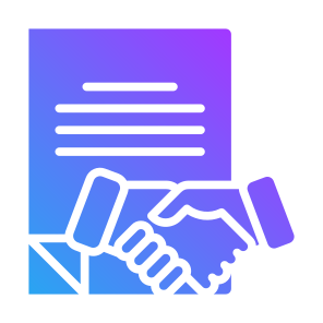 Agreement, Contract, Deal, Partnership, Handshake, Document icon